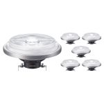 Confezione Multipack 6x Philips MASTER LED Faretti G53 AR111 10.8W 620lm 24D - 930 Luce Calda | Miglior resa cromatica - Dimmerabile - Sostitutiva 50W