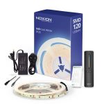 Noxion Strisce LED Naga 5 Metro Set completo - 24V - 120LEDs/m - 9.6W/m - 940 Bianco Freddo | 8mm - IP20 - Miglior Resa Cromatica - SMD2835
