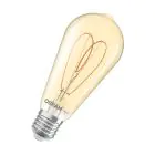 Osram Vintage 1906 LED E27 Edison Filamento Oro 4.9W 470lm - 922 Bianco Molto Caldo | Miglior Resa Cromatica - Dimmerabile - Sostitutiva 40W