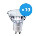 Confezione Multipack 10x Philips MASTER Value LED Faretti GU10 PAR16 4.9W 355lm 36D - 922-927 Dim To Warm | Miglior Resa Cromatica - Dimmerabile - Sostitutiva 50W