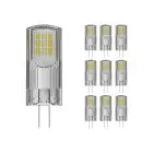 Confezione Multipack 10x Osram Parathom LED Pin G4 2.6W 300lm - 827 Bianco Molto Caldo | Sostitutiva 28W
