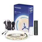 Noxion Strisce LED Naga 5 Metro Set completo - 24V - 120LEDs/m - 9.6W/m - 940 Bianco Freddo | 8mm - IP20 - Miglior Resa Cromatica - SMD2835
