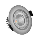Noxion Faretti LED Droplet Inclinabile Aluminium 6W 400lm 36D - 927 Bianco Molto Caldo | Ritaglio 85mm - IP44 - Miglior resa cromatica - Dimmerabile